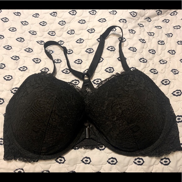 Black Lace Racer-back Victoria’s Secret Bra - Picture 1 of 3